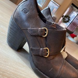 BORN Leather Ankle Booties. Brand New